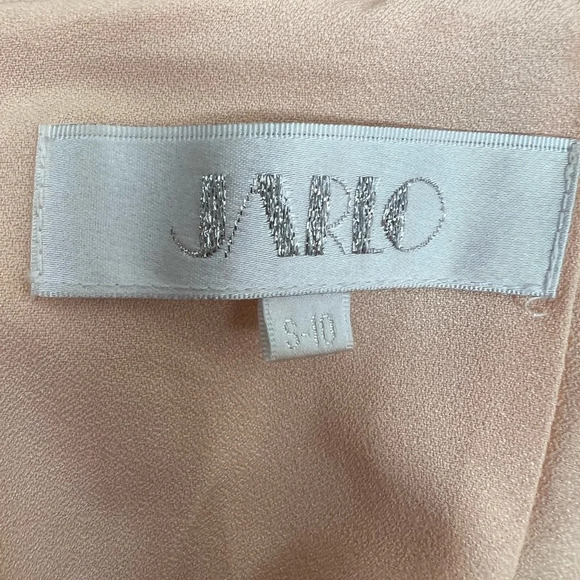 JARLO Revolve Formal Gown CADENCE PEACH Lace Sheer Maxi Dress Size SMALL/10 B37 - Picture 5 of 13